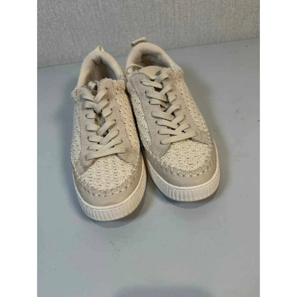 Dolce Vita Nicona Women's Fashion‎ Sneakers Sandstone Knit Size 9.5